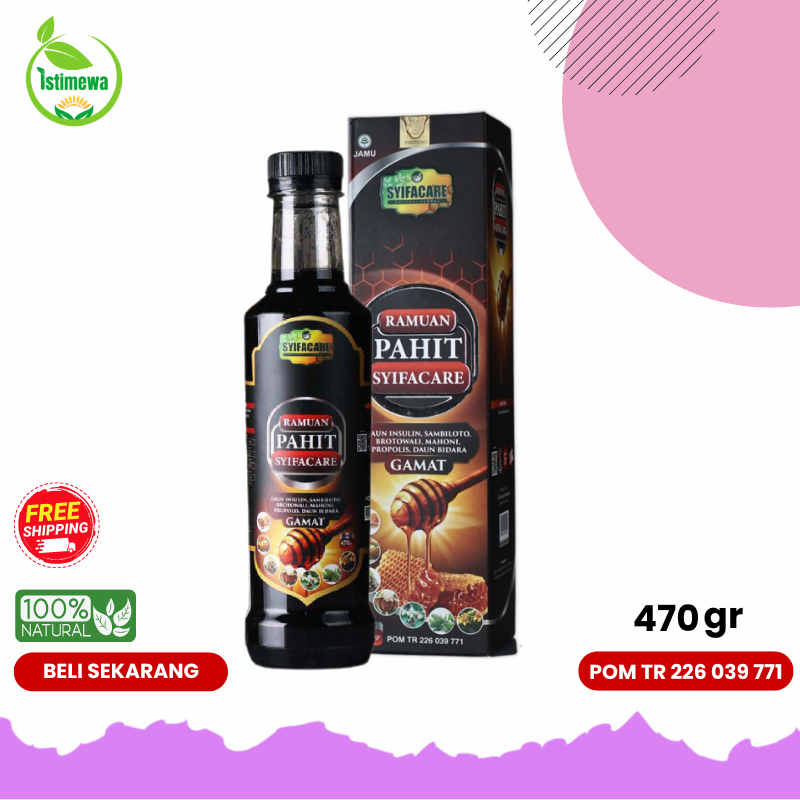 

Ramuan Madu Hitam Pahit SYIFACARE 470gr Original BPOM Ekstrak Gamat dan Daun Insulin