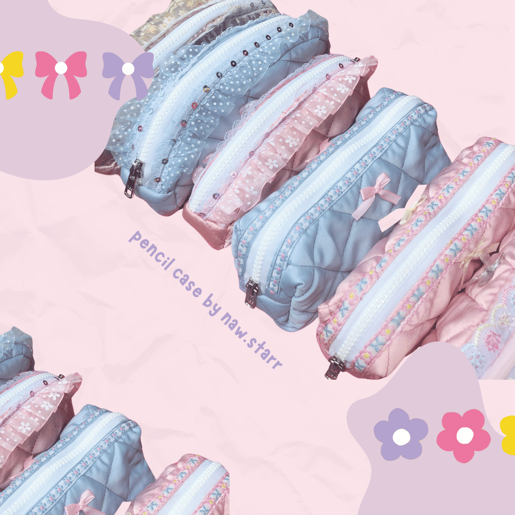 

coquette pencil case/aesthetic pencil case (kotak pensil) by naw.starr