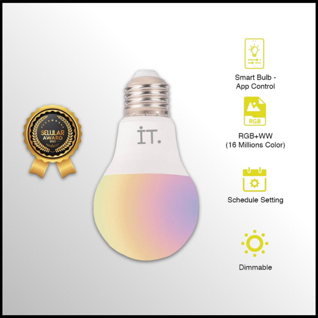 IT Smart LED Bulb 9W Bluetooth original produk immersive tech