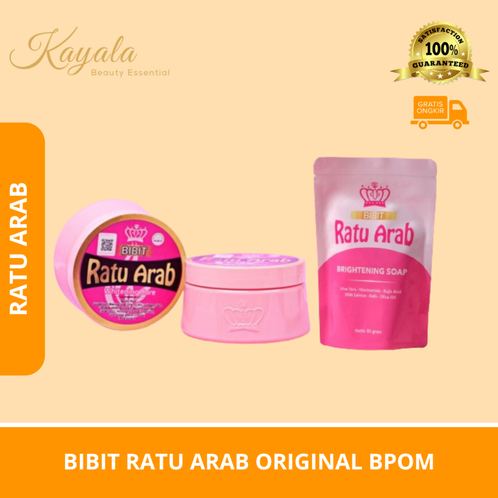 BIBIT RATU ARAB ORIGINAL BPOM ORI BODY LOTION HB DAN SABUN RATU ARAB