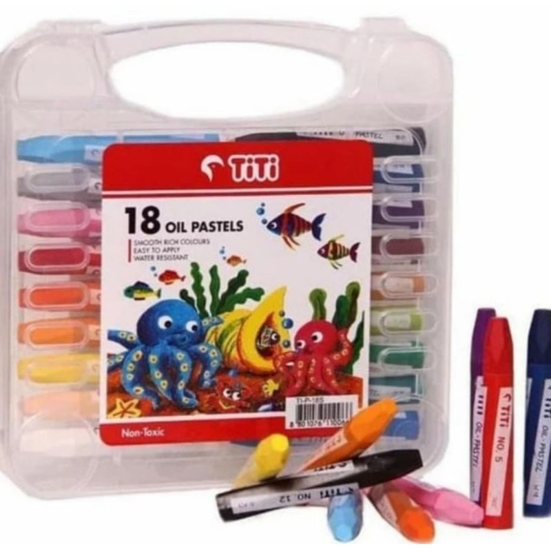 

Crayon Titi oil pastel 18 warna