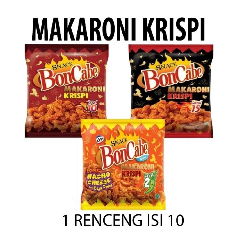 

Makaroni Boncabe Renceng isi 10 pc @30 gr