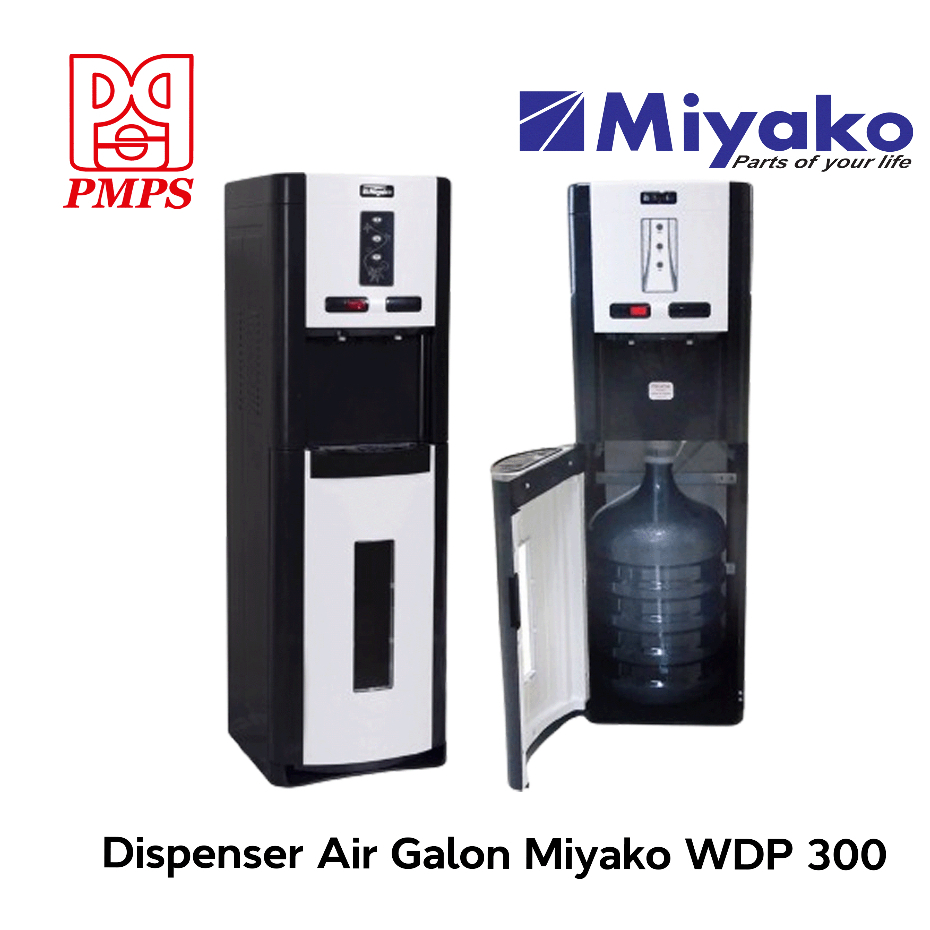 Miyako Dispenser Air Galon Bawah WDP 300 2 Kran Panas dan Dingin Air kulkas