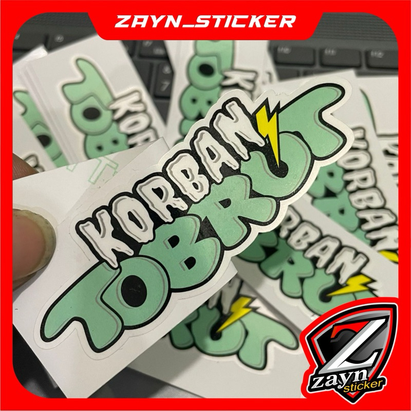 

sticker viral korban tobrut #013