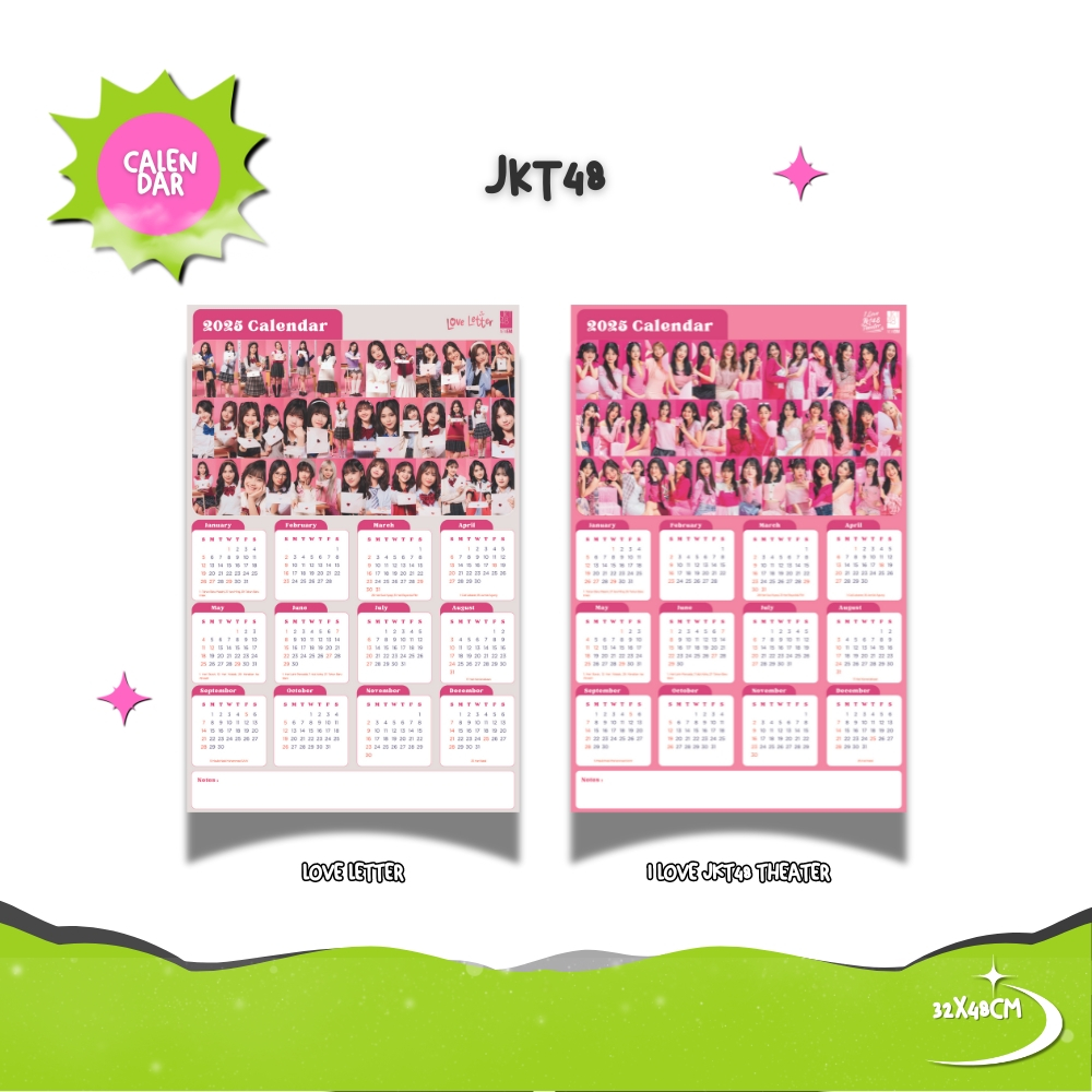 2025 KALENDER I LOVE JKT48 THEATER + LAMINASI 2SISI JPOP CARDS IDOL UNOFFICIAL ADEL ALYA AMANDA ANIN