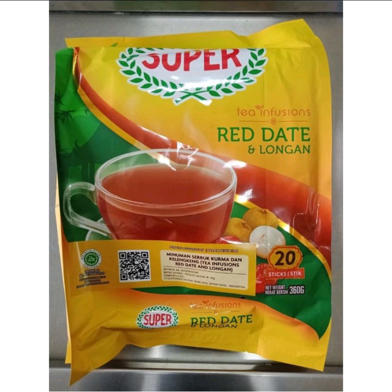 

Super Instant red Date & Longan Tea Teh Angco Isi 20 Sachet @18 Gram