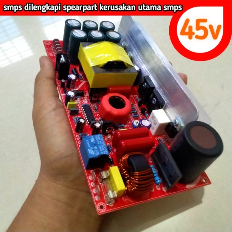 Power Supply Psu Smps HB ocp 20a Daya 2500watt ct 45volt halfbridge trafo suplay audio sound amplifi