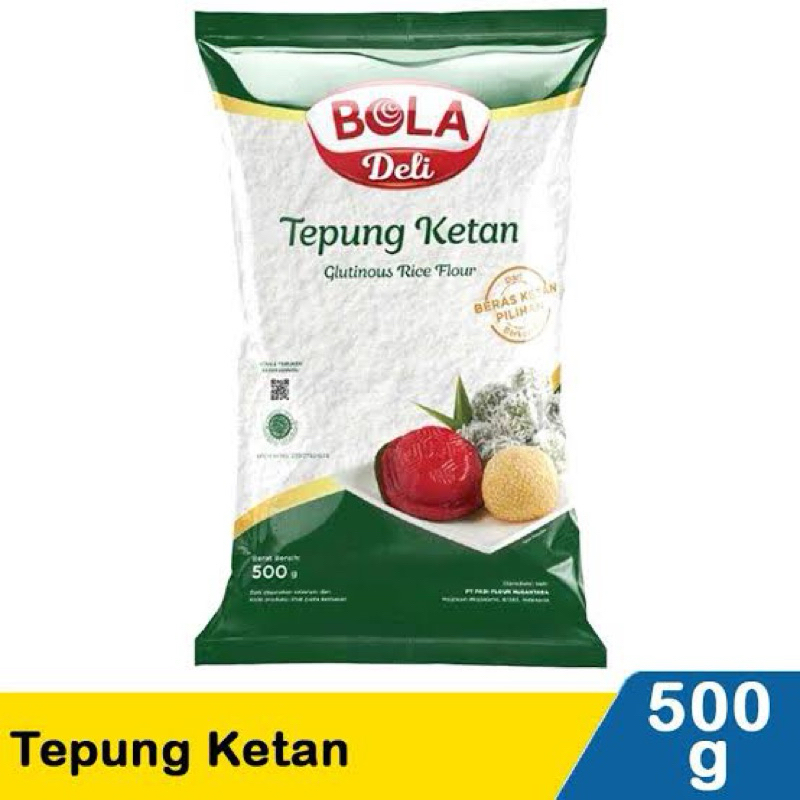 

Tepung ketan BOLA / BOLA DELI / tepung ketan / ketan bola 500 gram