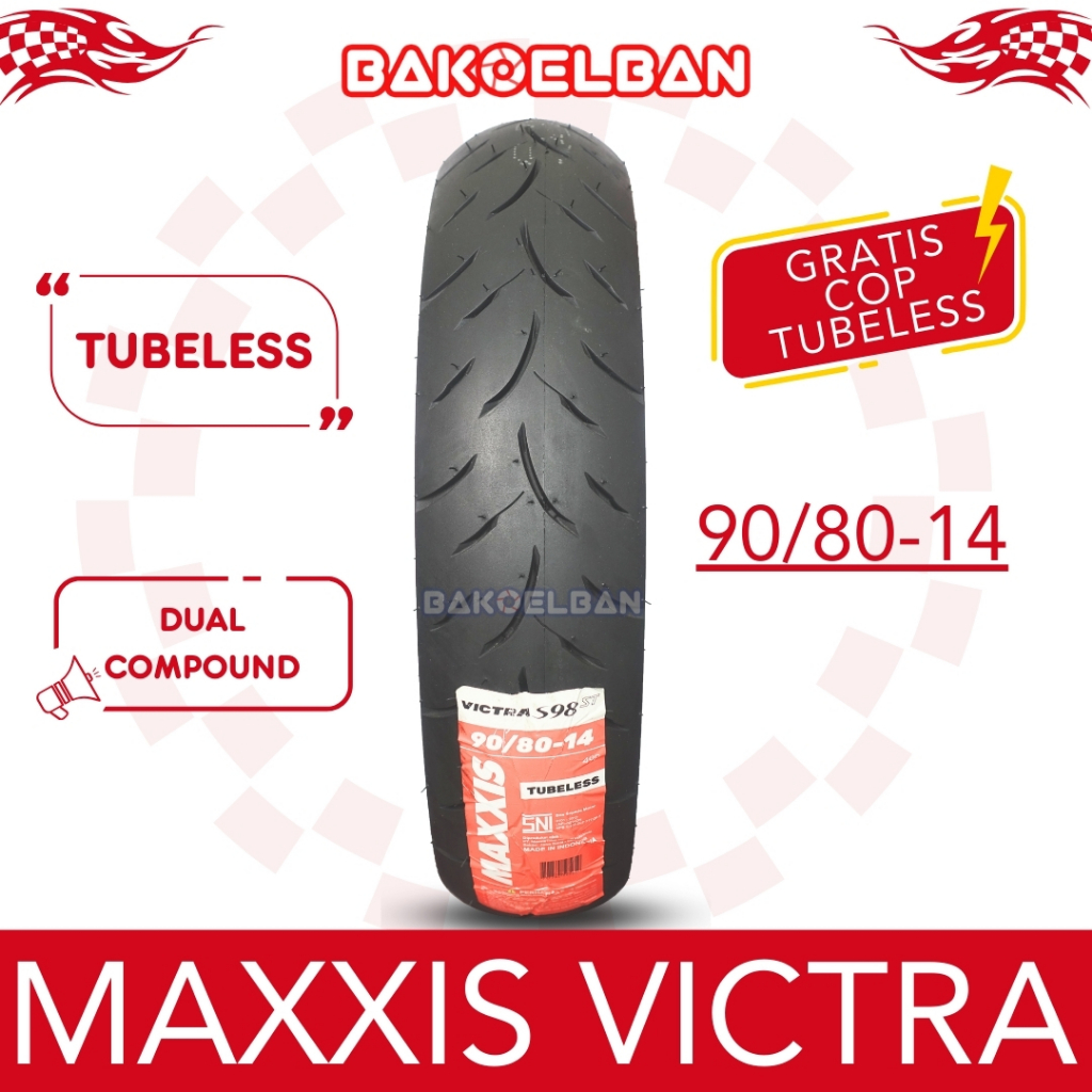 BAN MOTOR MAXXIS VICTRA 90/80-14