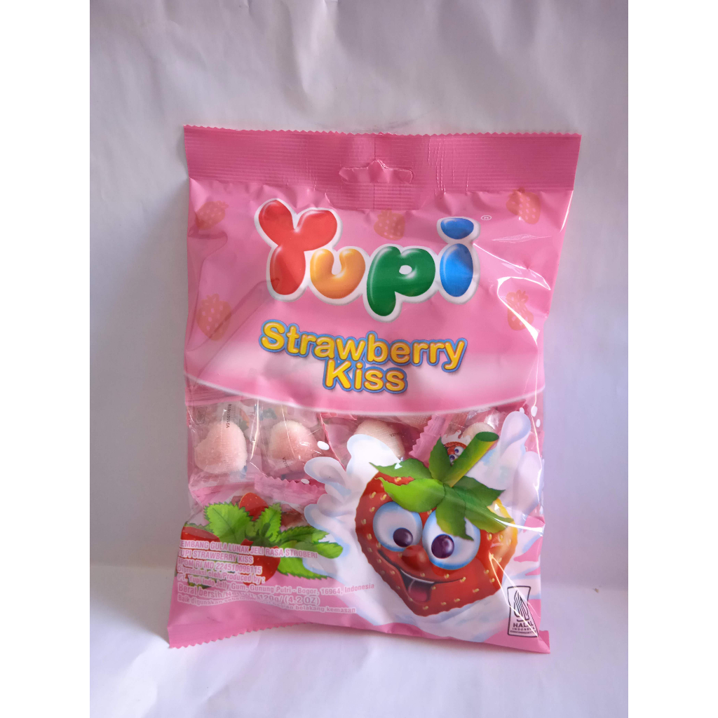 

YUPI Strawberry Kiss 120g Permen Yupi Rasa Starwberry