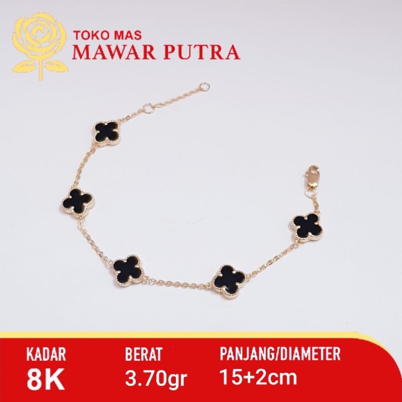 Gelang vancleef fashion ayu gold 8K 375