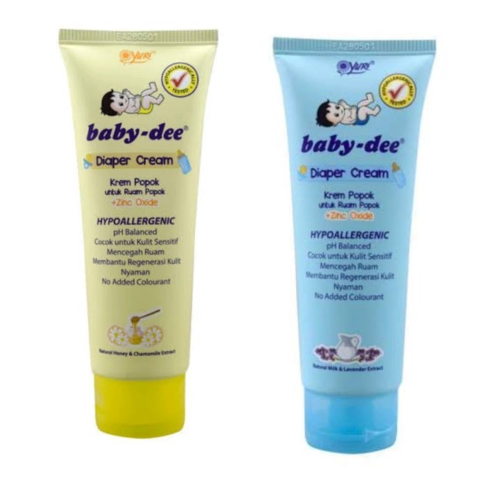 Yuri Baby Dee Dee Diaper Cream Zinc Oxide Deedee Krem Popok Ruam Bayi