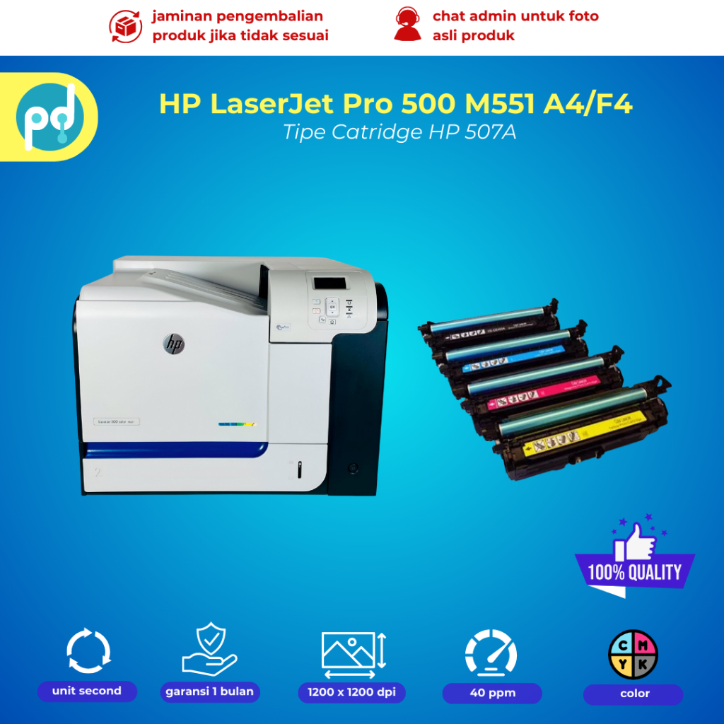Printer Warna Hp Laserjet Pro 500 M551 Kertas A4 F4 Printer Stiker Undangan