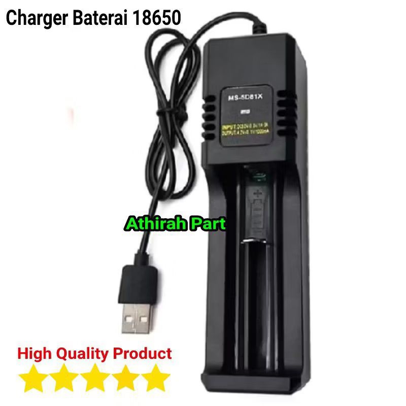 Charger Baterai Cas 18650 Charger Baterai USB