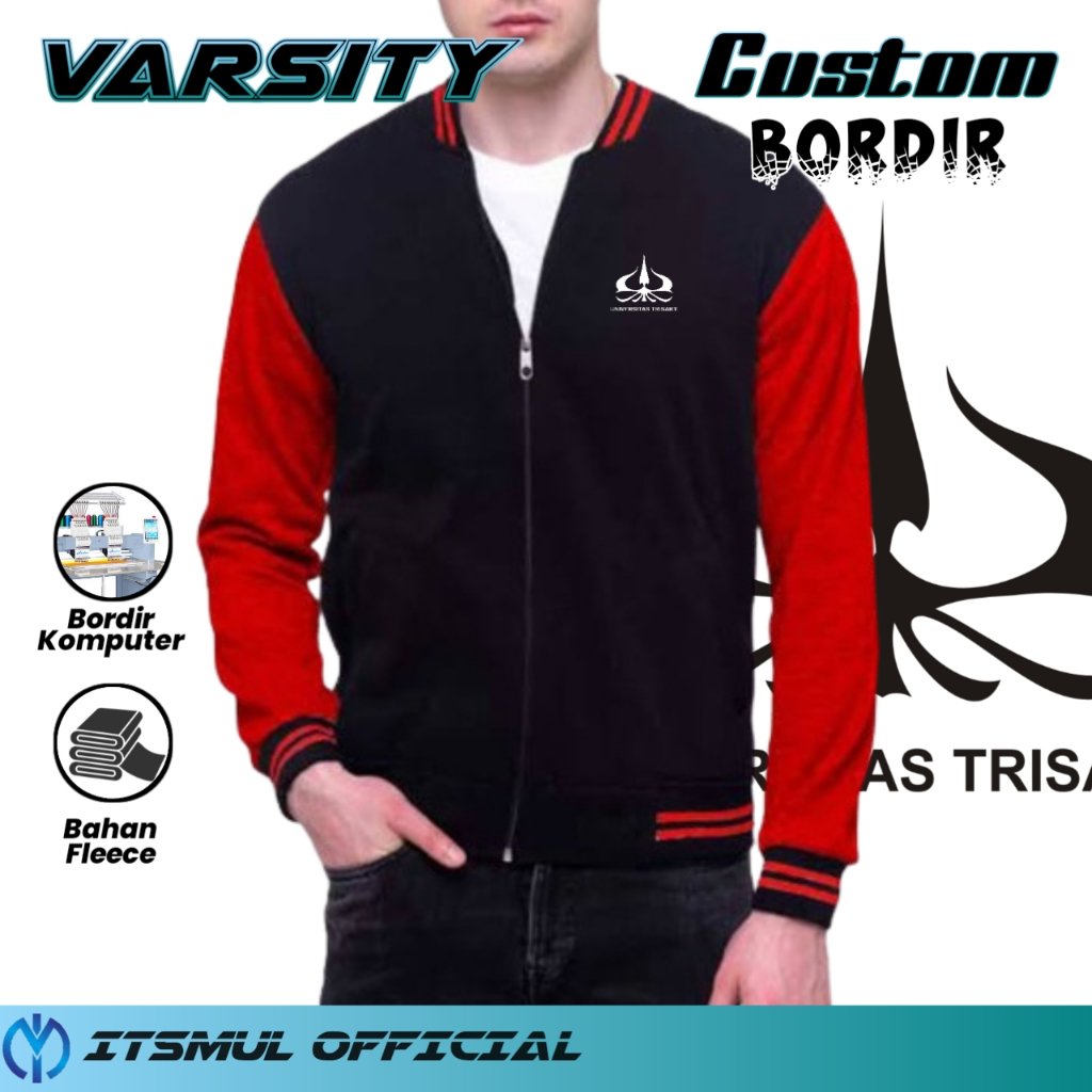 Jaket Varsity Universitas Trisakti Bordir