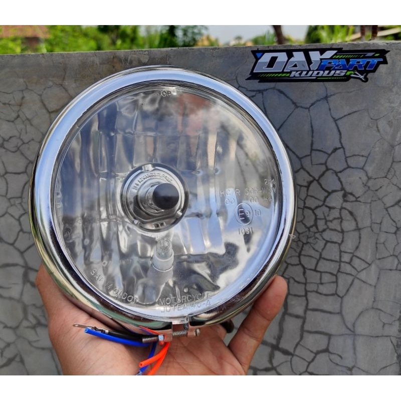 lampu pesek, reflektor pesek lampu depan pesek cb gl mp tiger headlamp pesek head lamp pesek reflekt