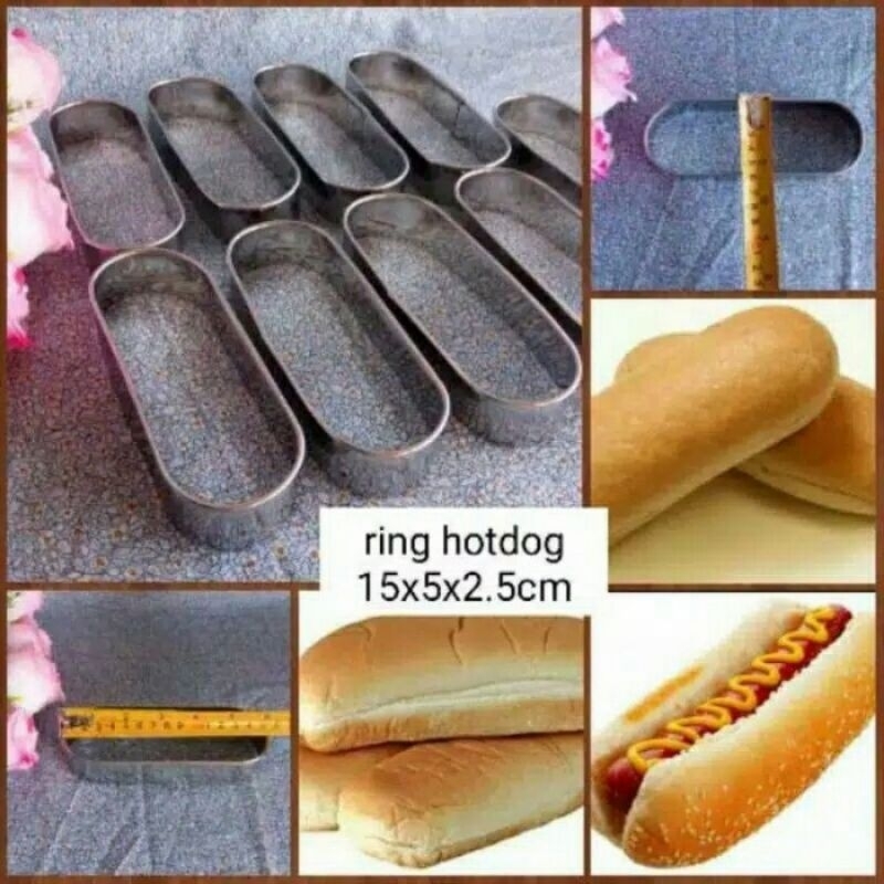 Cetakan ring hotdog Ring cetakan stainless steel hotdog mini