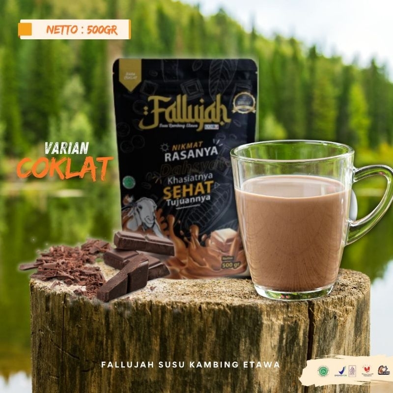 

Susu Kambing Etawa Fallujah Rasa Coklat (500 gram)