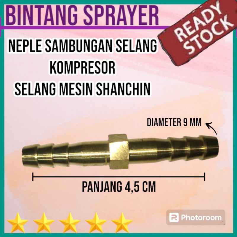 Neple sambungan selang kompresor