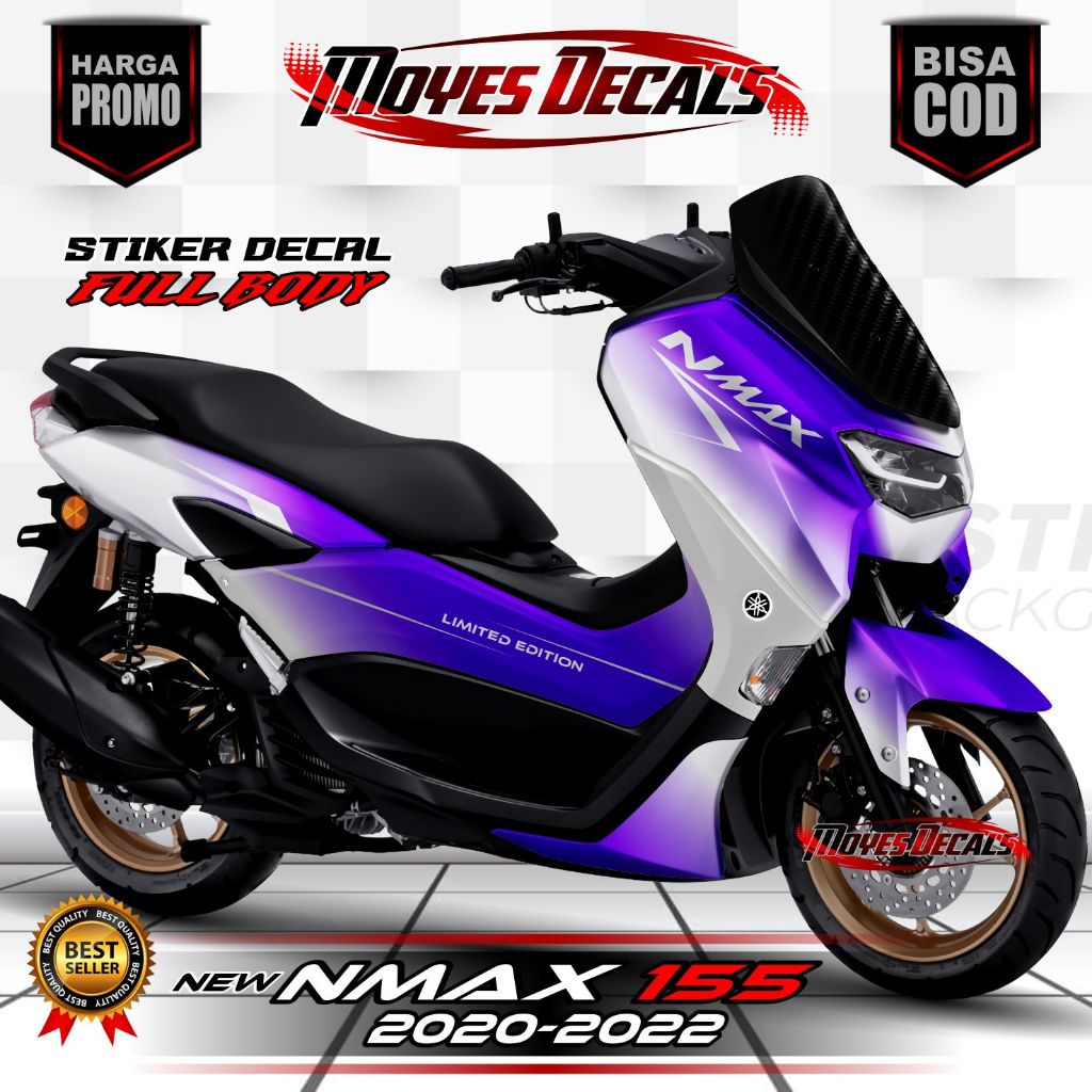 Decal New Nmax 2020 / Stiker Nmax 155 2021 / Decal Stiker New Nmax 155 2022 Fullbody BUNGLON