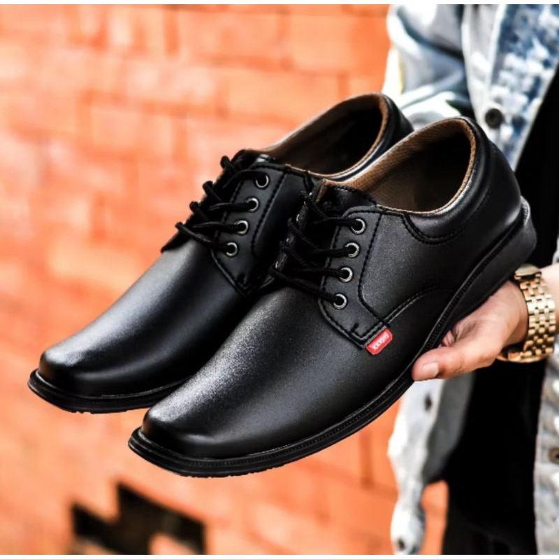 SEPATU PANTOFEL / SEPATU KERJA / SEPATU KANTOR PRIA KULIT FORMAL TALI TERBARU