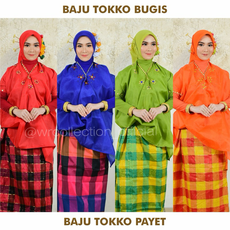 SET BAJU BODO TOKKO PAYET ADAT BUGIS MAKASSAR