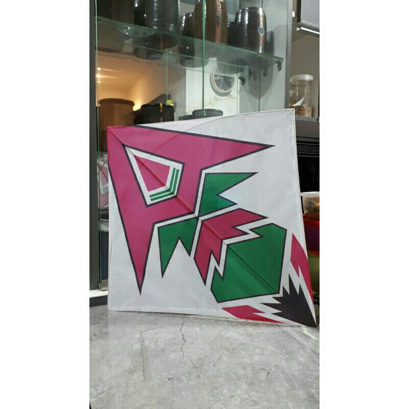 Layangan Seot Dusta Pink Green