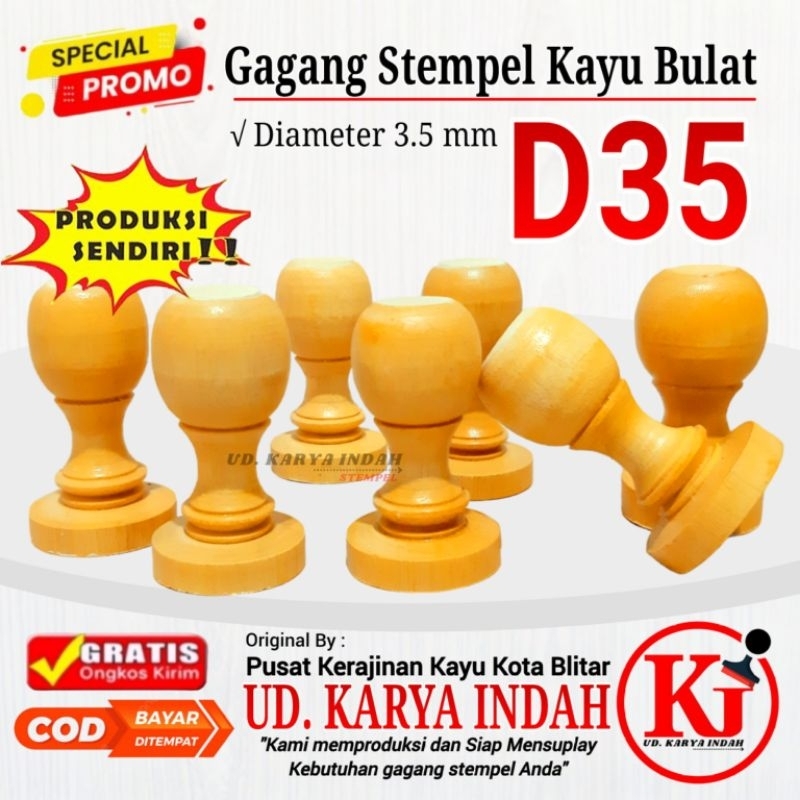 

gagang kayu stempel D35
