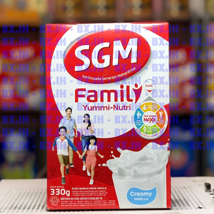 

SGM Family Yummi Nutri Creamy Vanila 330g - Expired Date 100% Aman