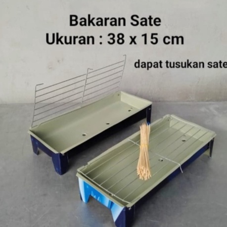 Khusus Panggangan Sate Bahan Tebal  Bakaran Sate  Panggangan Ikan  Alat BBQ Pemanggang Ayam 1pcs dap