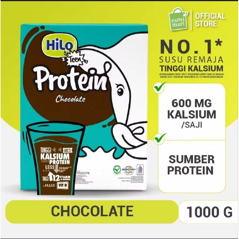 

HiLo Teen Chocolate 1000gr - Susu Tinggi Kalsium