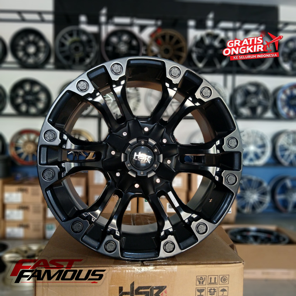 Velg Mobil Offroad R18 Baut 6 Mobil Pajero Fortuner Triton Hilux Dll Velg Hsr R18