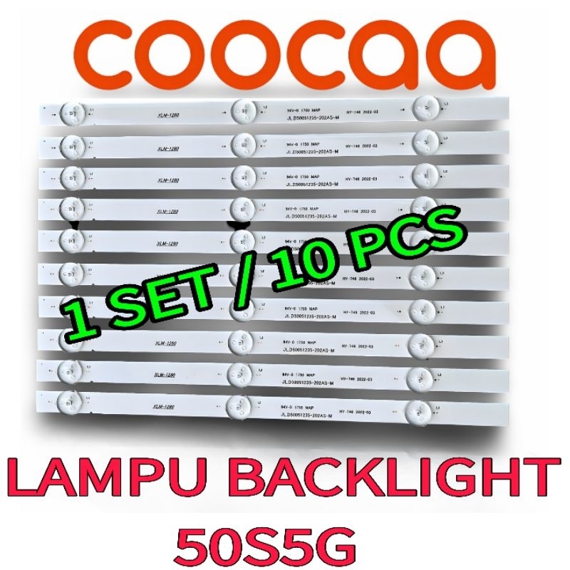 BackLight Coocaa 50S5G - Lampu Led Latar Coocaa 50S5G Televisi Asli Original