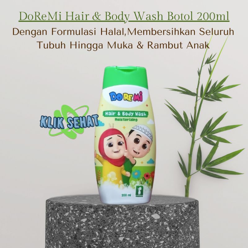 DoReMi Hair & Body Wash Botol 200ml