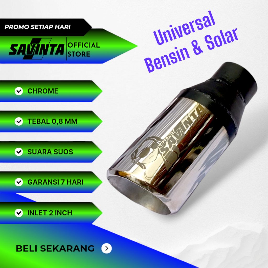 Savinta Knalpot Suos Mobil Bensin Solar L300 Granmax Avanza Panther Traga Luxio Carry Pick Up Knalpo