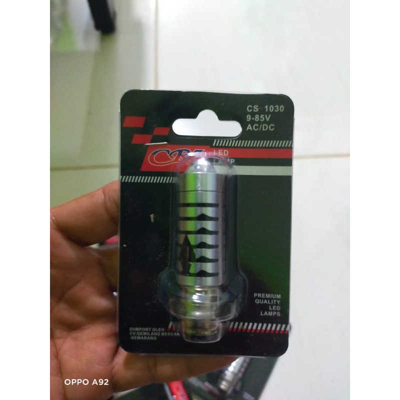 LAMPU LED H6 LASER MEREK CR7 ORIGINAL CAHAYA PUTIH DAN KUNING