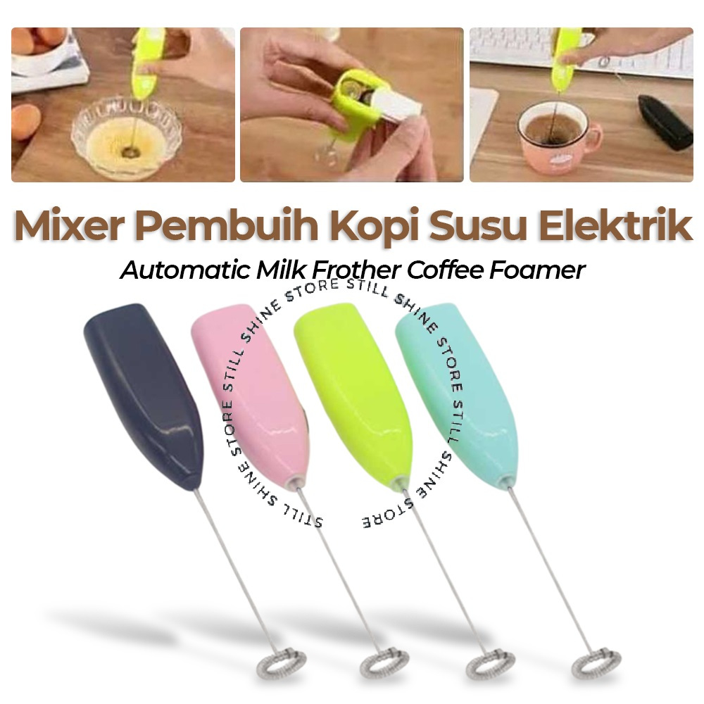 Mikser Mixer Mini Alat Kocokan Pengaduk Minuman Kopi Susu Telur Adonan Roti Serbaguna