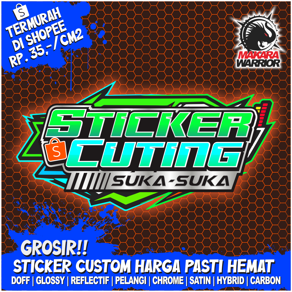 

Grosir custom sticker cutting suka suka saja