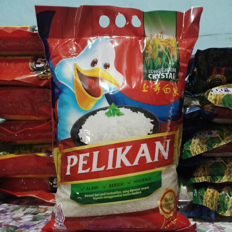 

Beras Pelikan pulen berkualitas premium 5 kg Termurah