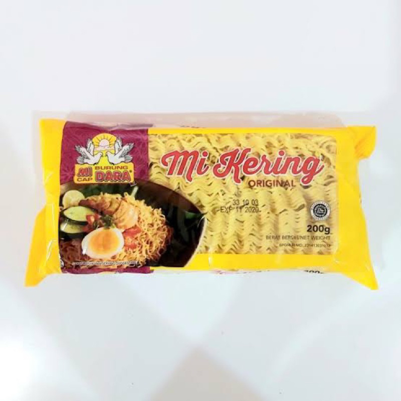 

Mie Kering Original Cap Burung Dara 200GR