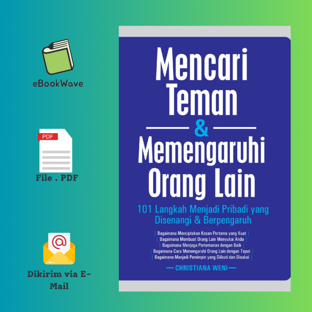 

Mencari Teman & Memengaruhi Orang Lain Book BEST SELLER (Bahasa Indonesia)