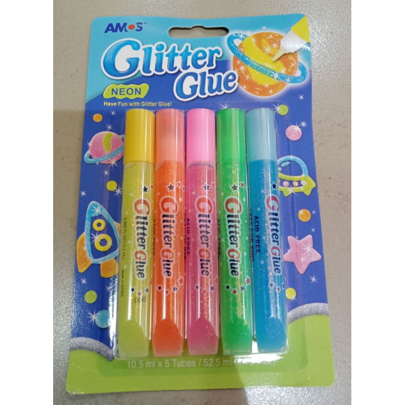 

(:Amos )kerajinan tangan - Glitter glue .