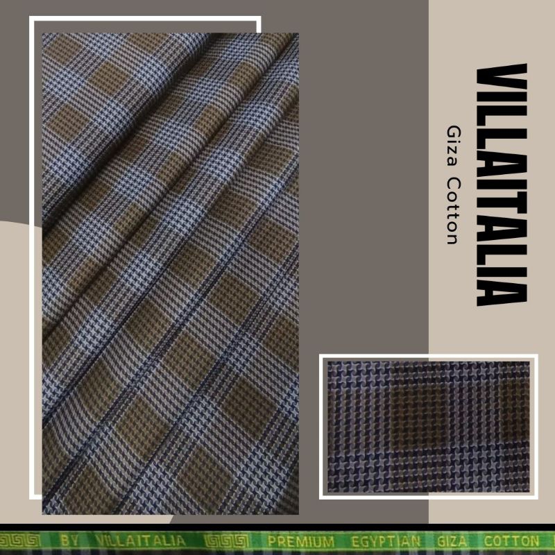 BARU Kain Kemeja Pria Meteran Katun By Villaitalia