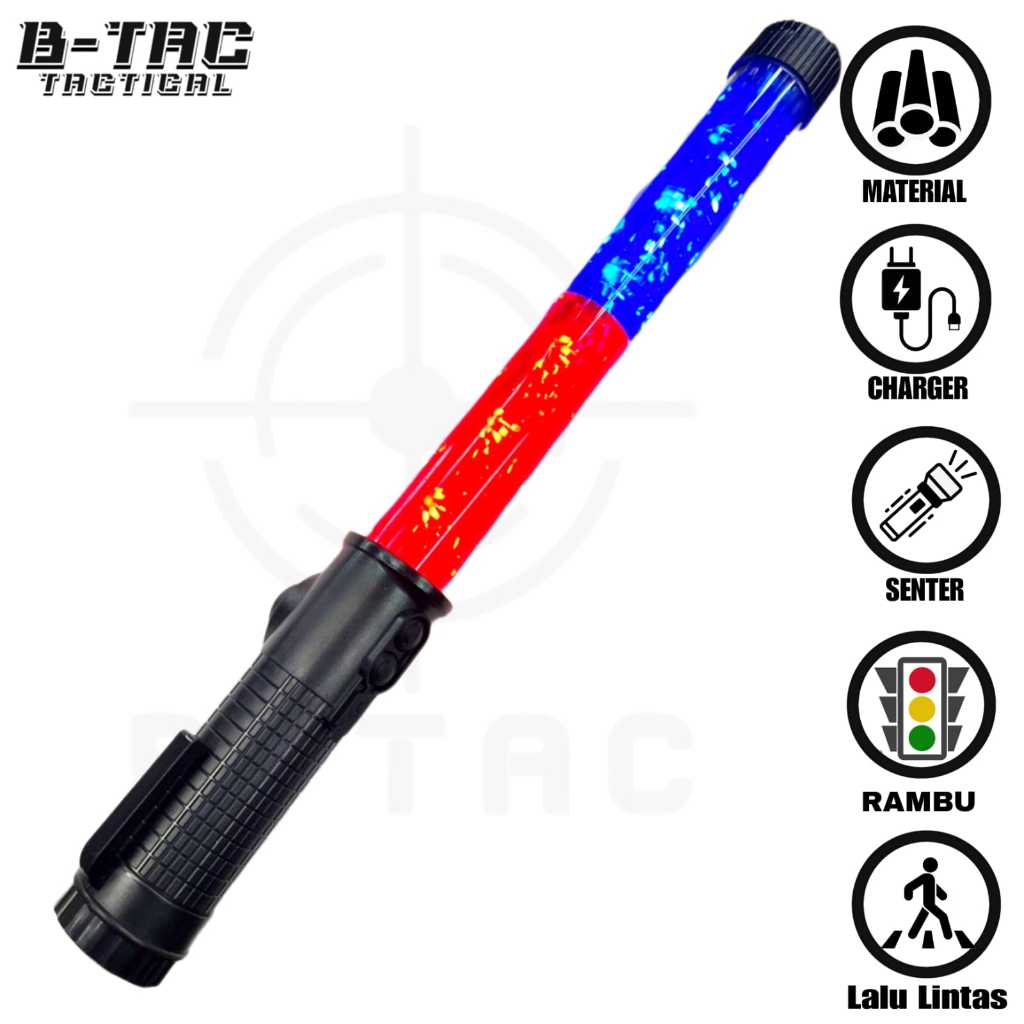 [SL-390 BM Polos] Lampu Lalu Lintas Panjang 40 cm magnet sirene charger 40 cm new lalin sirene magne