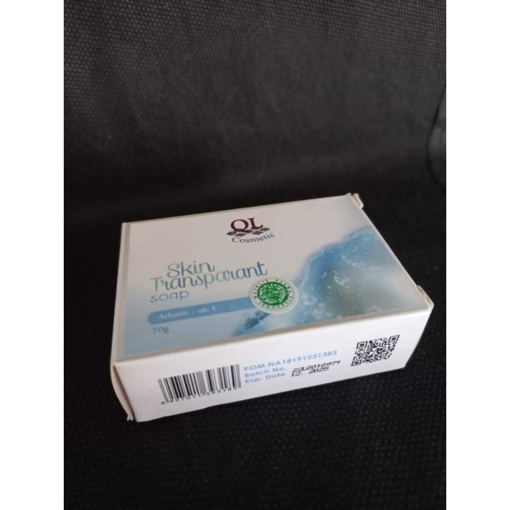 Sabun Transparant QL Cosmetic sabun muka glowing dan putih 70 gram