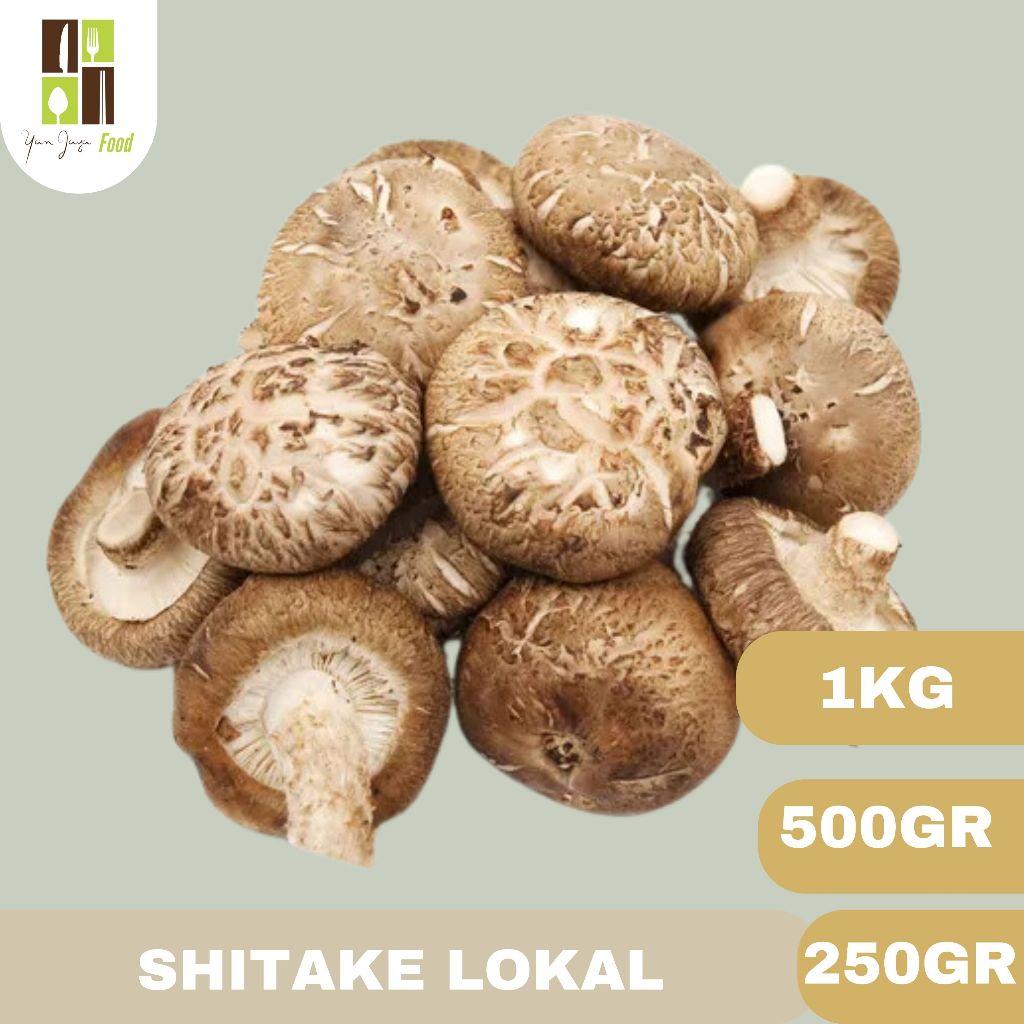 

Jamur Shitake / Shitake Lokal / Mushroom / Jamur Fresh / Kemasan 250g