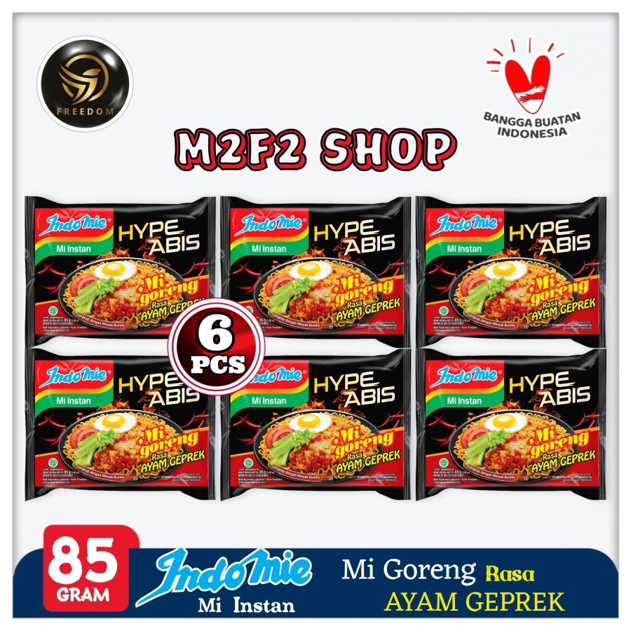 

Indomie Mie Instant Goreng Hype Abis Rasa Ayam Geprek | Bag - 85 gr (Kemasan 6 Pcs)