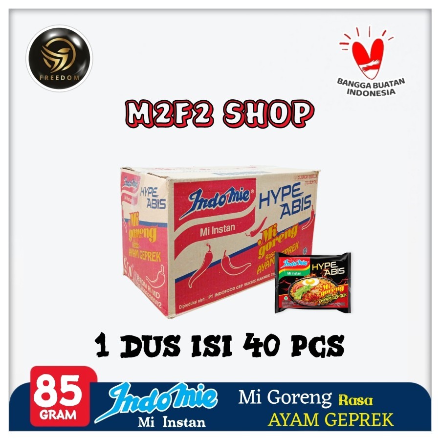 

Indomie Mie Instant Goreng Hype Abis Rasa Ayam Geprek | Bag - 85 gr (Kemasan Karton)