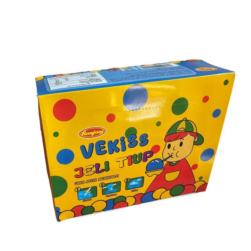 

Ranjani VEKISS Permen Jeli Tiup Jelly Candy Aneka Rasa 1 Pak isi 30 Pcs 15gr