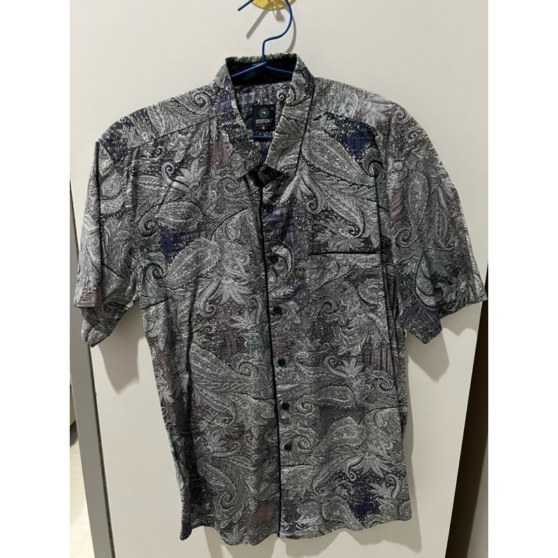 kemeja hem scotch